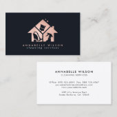 Roos Gold House Cleaning Services Visitekaartje (Voorkant / Achterkant)