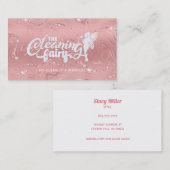 Roos Gold House Cleaning Visitekaartjes (Voorkant / Achterkant)