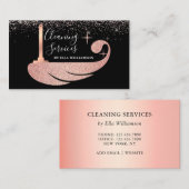 Roos Gold Housekeeping Cleaning Service Visitekaartje (Voorkant / Achterkant)