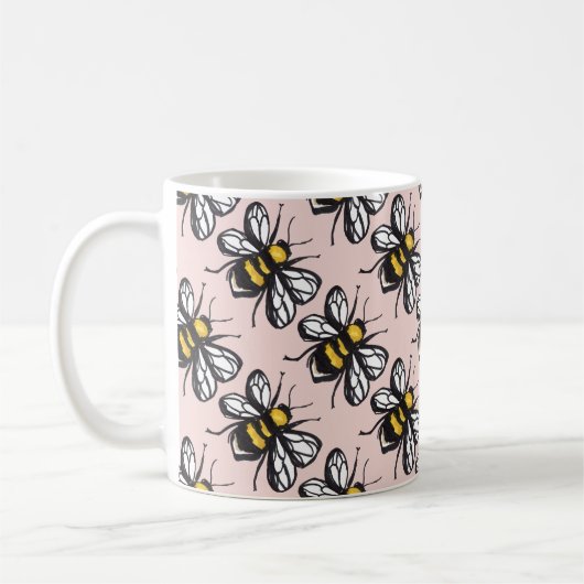 Roos Gold Humble Bumblebee Mok (Links)