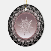 Roos Gold Ice Crystal Snowflake Ornament (Links)