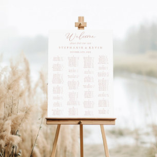 Roos Gold Idyllic alfabetische zetgrafiek Poster