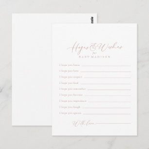 Roos Gold Idyllic Baby shower Hoppen & Vernissen K Briefkaart