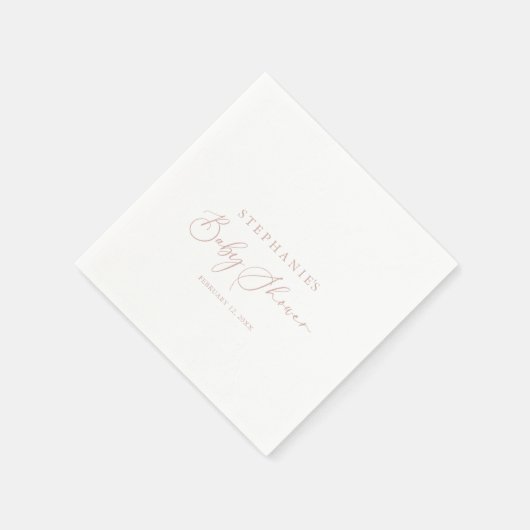 Roos Gold Idyllic Baby shower voor stijlvolle kall Servet (Hoek)