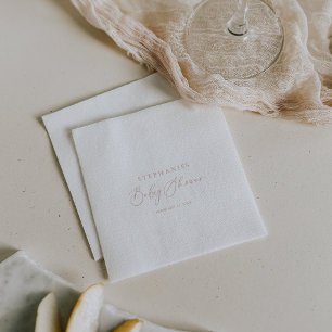 Roos Gold Idyllic Baby shower voor stijlvolle kall Servet