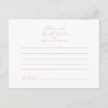 Roos Gold Idyllic stijlvolle kalligrafie bruiloft Briefkaart<br><div class="desc">Dit roos gouden, stijlvolle, kalligrafische trouwtrouwerekaart is perfect voor een rustige bruiloft. Het eenvoudige en elegante ontwerp kenmerkt klassieke en fancy manuscripttypografie in roos goud. Deze kaarten zijn perfect voor een bruiloft, vrijgezellenfeest, baby shower, graduatiedag en nog veel meer. Pas de kaarten aan met de namen van de bruid en...</div>