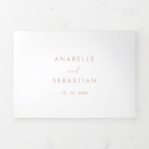 Roos Gold Idyllic stijlvolle kalligrafie bruiloft