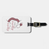 Roos Gold ik voel me knitty, zo knap. Bagagelabel (Voorkant horizontaal)