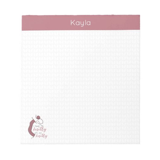 Roos Gold ik voel me knitty, zo knap. Notitieblok (Voorkant)