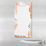 Roos Gold in Blush Abstract Magnetisch Notitieblok<br><div class="desc">Schrijf me in hello@mistyqe.com voor citaten op andere passende stukken of aanpassingsverzoeken.</div>