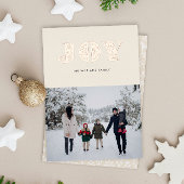 Roos Gold in Dala Style Folie Feestdagenkaart