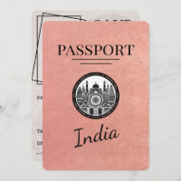 Roos Gold India Passport Bewaar de datum