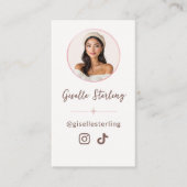 Roos Gold Instagram TikTok Visitekaartje (Voorkant)