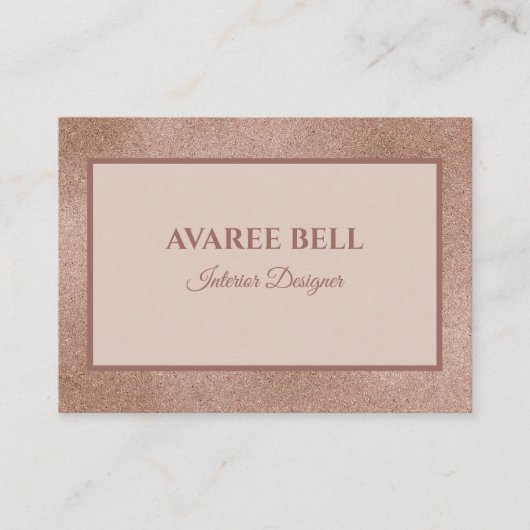 Roos Gold Interior Designer Visitekaartje (Voorkant)