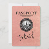 Roos Gold Ireland Passport Bewaar de datum Save The Date (Voorkant)