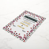 Roos Gold Islamitisch huwelijkscontract Folie Feestdagenkaart (Gedraaid)