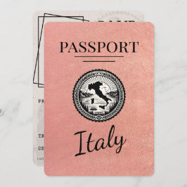 Roos Gold Italië Paspoort Save The Date