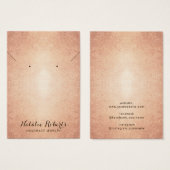  Roos Gold Jewelry Earring Ketting Display Visitekaartje (Voorkant /achterkant)