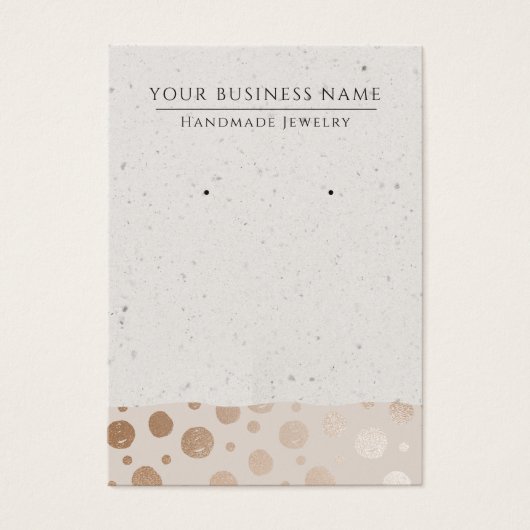 Roos Gold-Kaarten Matig oorscherm Visitekaartje (Voorkant)