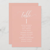 Roos Gold, kaarten met gastnamen (Voorkant / Achterkant)