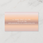 Roos Gold, kant, Waterverf bloemen Visitekaartje (Achterkant)