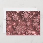 Roos Gold kerstboomfeestdag Kaart (Achterkant)