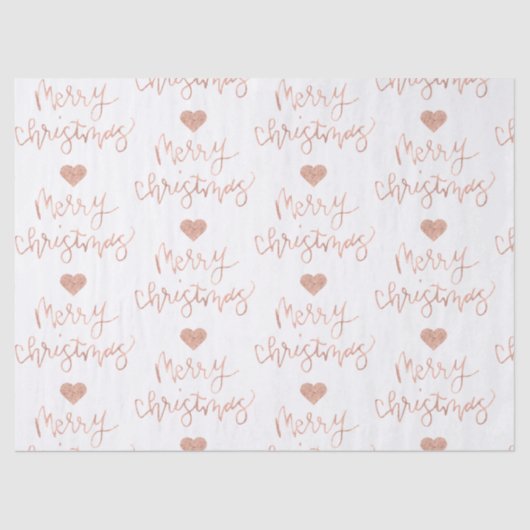 Roos Gold-kerstcadeaupapier Tissuepapier (Voorkant)