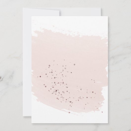 Roos Gold-kerstcocktail Kaart (Achterkant)