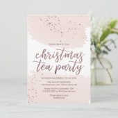 Roos Gold-kerstfeest Kaart (Staand voorkant)