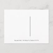 Roos Gold-kerstfeestdag sparen de datum Aankondigingskaart (Achterkant)