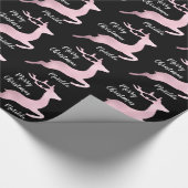Roos Gold-kerstrendierpatroon op maat Cadeaupapier (Hoek)
