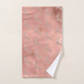 Roos Gold kerstrenrenrendierlijk glitter-uiterlijk Bad Handdoek (Handdoek)