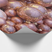 Roos Gold-kerstversieringen Cadeaupapier (Hoek)