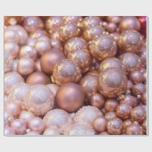 Roos Gold-kerstversieringen Cadeaupapier (Vlak)