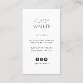 Roos Gold Ketting Logo | Joodontwerper Visitekaartje (Achterkant)