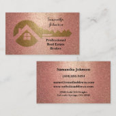 Roos Gold Key Real Estate Broker Visitekaartje (Voorkant / Achterkant)