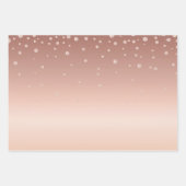 Roos Gold Kisses Lippen Inpakpapier Vel (Voorkant 3)