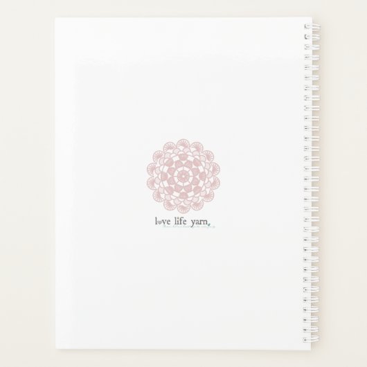 Roos Gold Knitting Planner (Achterkant)