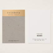 Roos Gold Kraft die sieraden produceert Visitekaartje (Voorkant /achterkant)