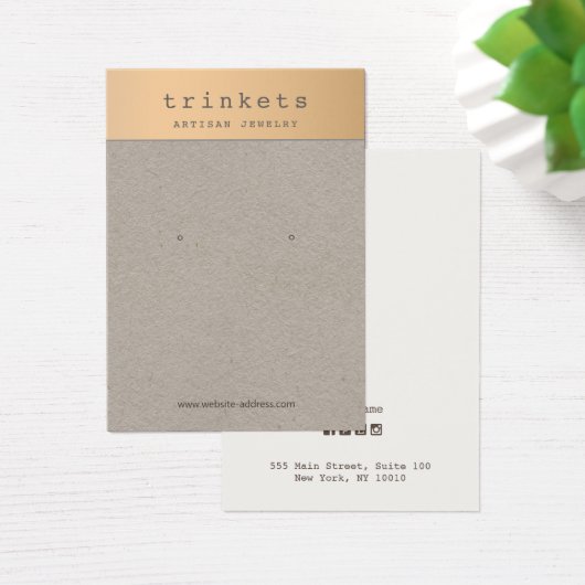 Roos Gold Kraft die sieraden produceert Visitekaartje (Bureau)