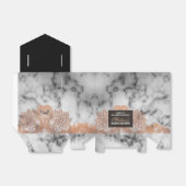 Roos Gold Lace en marble Sweet 16 Bedankdoosjes (Uitgevouwen)