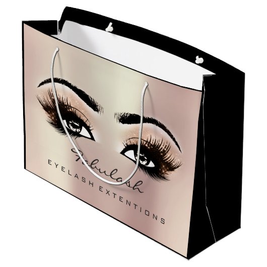 Roos Gold Lash Makeup Glitter Beauty Cosmetics Groot Cadeauzakje (Achterkant Gekanteld)