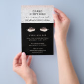 Roos Gold Lash Salon Grand Reopening Covid Safety Flyer (Hand)