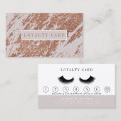 Roos Gold Lashes Brow Makeup Artist Klantenkaartje (Voorkant / Achterkant)