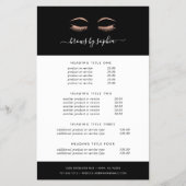 Roos Gold Lashes & Brows | Prijzen en diensten Flyer (Voorkant)