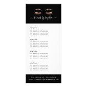 Roos Gold Lashes & Brows | Prijzen of diensten Reclamekaart (Voorkant)