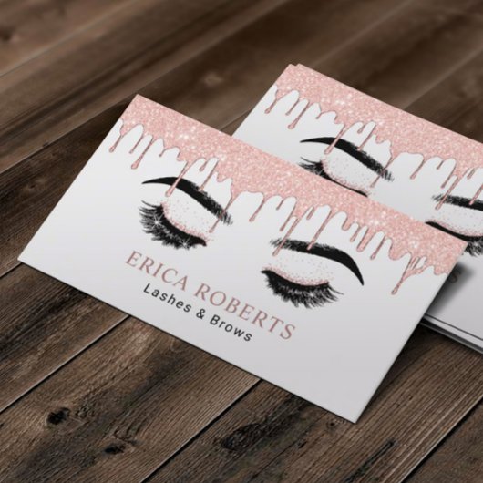 Roos Gold Lashes en Brows Makeup Artist Salon Visitekaartje