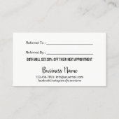 Roos Gold Lashes Makeup Artist Waterverf Referral (Achterkant)