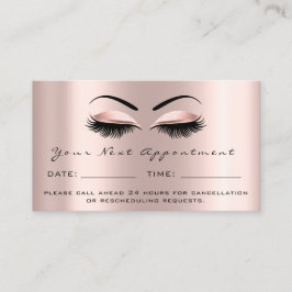 Roos Gold Lashes Makeup-Benoemingskaart Visitekaartje