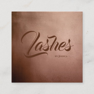Roos Gold Lashes Studio Beauty Shop Luxury Elegant Vierkante Visitekaartje